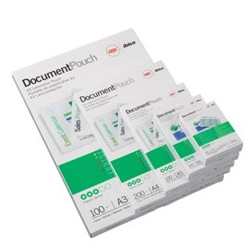 SCATOLA 100 POUCHES 2X125MIC 54X86MM CARTA CREDITO GBC - 3740300