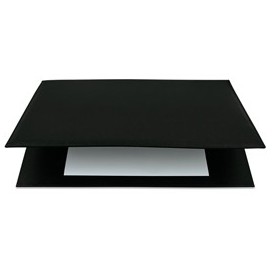 SOTTOMANI DOPPIO IN SIMILPELLE 48X32CM ART.2190 NERO CITY TIME - 2190-N