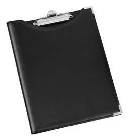 PORTABLOCCO IN ECOPELLE NERO 24X31CM CON TASCA ART.247 LEBEZ - 247-N