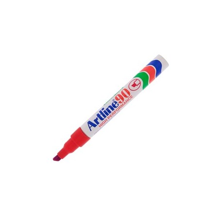 MARCATORE ARTLINE A 90 PERMANENTE PUNTA SCALPELLO ROSSO - A90R