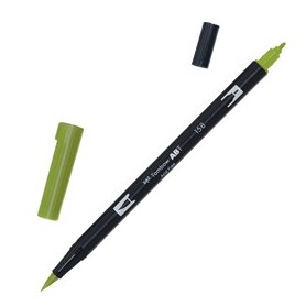 PENNARELLO TOMBOW ABT DUAL BRUSH 158 DARK OLIVE - PABT-158