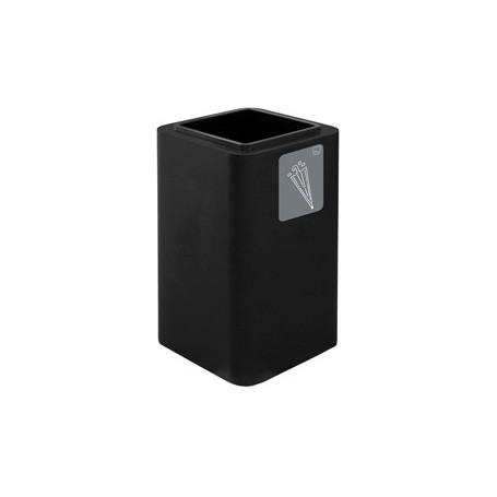 PORTAOMBRELLI CUBO 38X38X65CM IN ACCIAIO NERO STILCASA - PU90F-N06