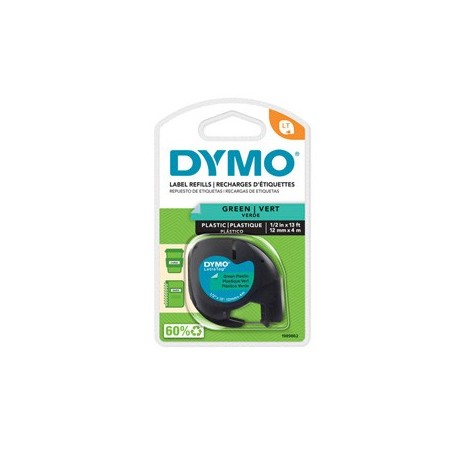 NASTRO IN PLASTICA DYMO LETRATAG 12MMX4M VERDE 912040 - S0721640