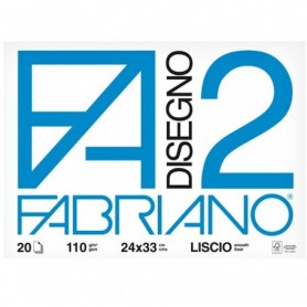BLOCCO FABRIANO2 (24X33CM) 20FG 110GR LISCIO 4 ANGOLI - 6200516
