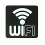 PITTOGRAMMA WIFI 16X16CM PVC NERO/BIANCO STILCASA - PR23-WF
