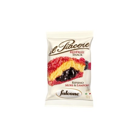IL PIACERE RED FRUIT SNACK RIPIENO MORE E LAMPONE 60GR FALCONE - 01-0132