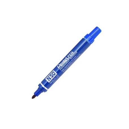 MARCATORE PENTEL PEN N50 BLU P.TONDA - N50-C