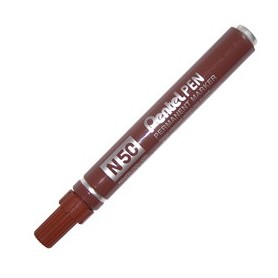 MARCATORE PENTEL PEN N50 MARRONE P.TONDA - N50-E