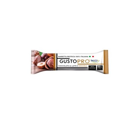 BARRETTA PROTEICA GUSTOPRO 40GR CIOCCOLATO AL LATTE E NOCCIOLA FALCO - 01-0400