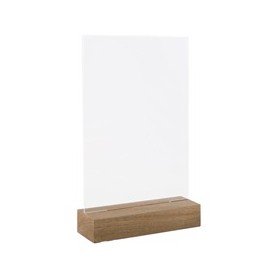 PORTADEPLIANT CON BASE IN LEGNO MASSELLO A4 -21X30CM LEBEZ - 81004