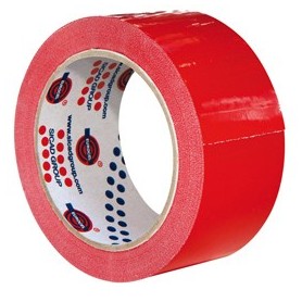 NASTRO ADESIVO 50MM X 66M ROSSO PVC 350 EUROCELL - 401366