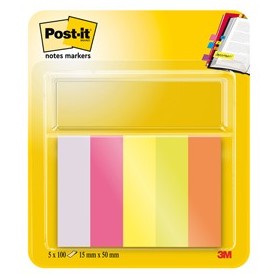 SEGNAPAGINA POST-ITÂ® 670-5 (500FG) 5COLORI INDEX 15X50MM IN CARTA - 7100172770