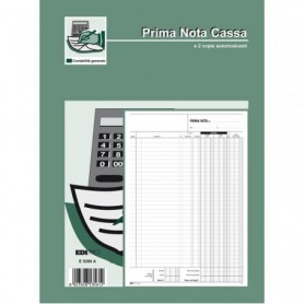 BLOCCO PRIMA NOTA CASSA ENTRATE/USCITE/IVA 50/50 FOGLI AUTORIC. 31X21 E5356A - E5356A