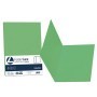 50 CARTELLINE SEMPLICI LUCE 200GR 25X34CM VERDE FAVINI - A50D664
