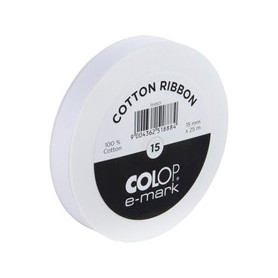 NASTRO IN COTONE E-MARK 15MMX25M BIANCO COLOP - 154.921.00