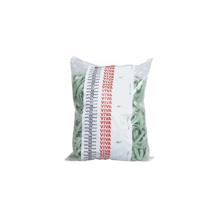ELASTICO FETTUCCIA VERDE Ã150 T8 SACCO DA 1KG - F8X150