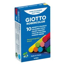 SCATOLA 10 GESSETTI TONDI COLORATI GIOTTO - 538900