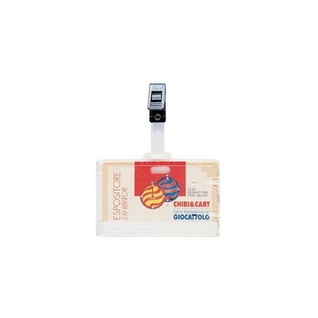 PORTANOME 9X6CM CON CLIP IN PLASTICA 388 FAVORIT - 100460578