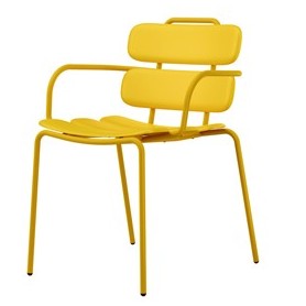 SEDUTA COLLETTIVITA' LEMON CON BRACCIOLI GIALLO UNISIT - LEB/GI