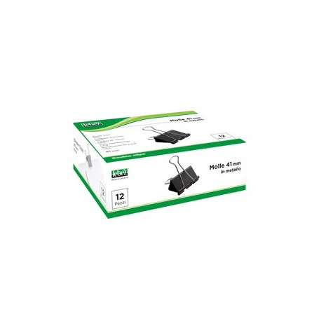 SCATOLA 12 DOUBLE CLIPS 41MM ART.510/1 - 510/1