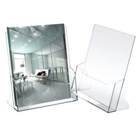 PORTADEPLIANT IN PLASTICA TRASPARENTE 23X25