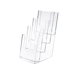 PORTADEPLIANT IN PLASTICA TRASPARENTE 11X25X14CM ART.5022 - 5022