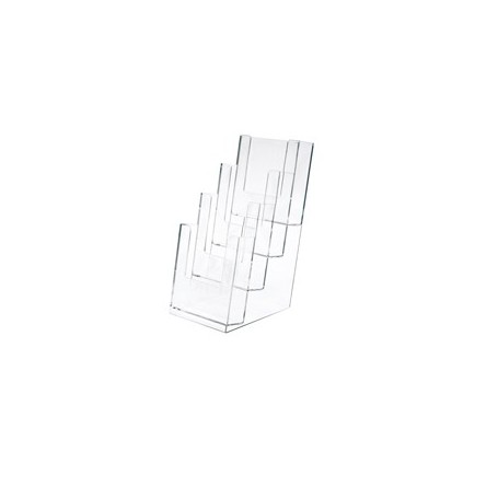 PORTADEPLIANT IN PLASTICA TRASPARENTE 11X25X14CM ART.5022 - 5022