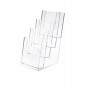 PORTADEPLIANT IN PLASTICA TRASPARENTE 11X25X14CM ART.5022 - 5022