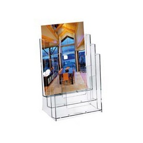 PORTADEPLIANT IN PLASTICA TRASPARENTE 23X33X14CM ART.5024 - 5024