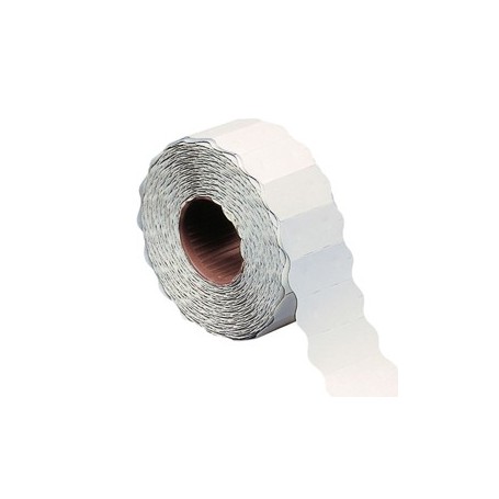 ROTOLO 1500 ETICHETTE 26X12MM BIANCHE RIMOVIBILI A ONDA MARKIN - X3502612RIM