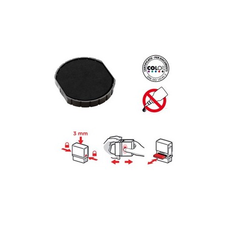TAMPONE COLOP E/R30 NERO - ER30.N