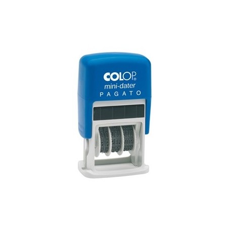 TIMBRO MINI S160/L1 DATARIO + PAGATO 4MM AUTOINCHIOSTRANTE COLOP - S160/L1