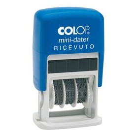 TIMBRO MINI S160/L2 DATARIO + RICEVUTO 4MM AUTOINCHIOSTRANTE COLOP - S160/L2