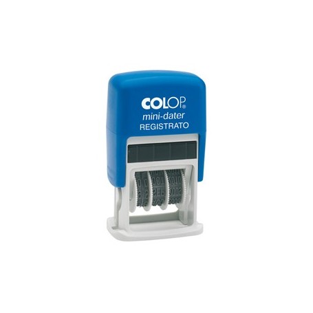 TIMBRO MINI S160/L3 DATARIO + REGISTRATO 4MM AUTOINCHIOSTRANTE COLOP - S160/L3