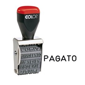 TIMBRO POLINOMIO 04000W 12 DICITURE 4MM COLOP - 04000WBLS