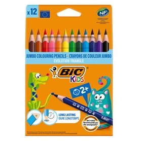 ASTUCCIO 12 MATITE EVOLUTION TRIANGLE COLORI ASSORTITE BIC - 82973511