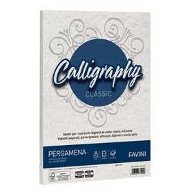 CARTA CALLIGRAPHY PERGAMENA 90GR A4 50FG BIANCO 01 FAVINI - A690204