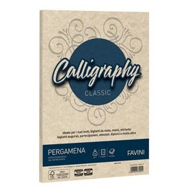 CARTA CALLIGRAPHY PERGAMENA 90GR A4 50FG SABBIA 02 FAVINI - A69U204