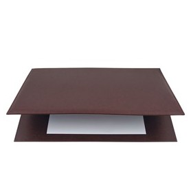 SOTTOMANI DOPPIO IN SIMILPELLE 48X32CM ART.2190 MARRONE CITY TIME - 2190-M