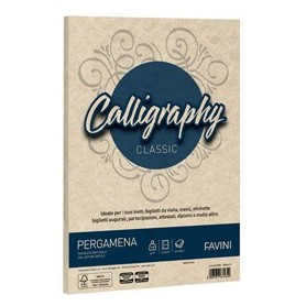 CARTA CALLIGRAPHY PERGAMENA 190GR A4 50FG SABBIA 02 FAVINI - A69U084