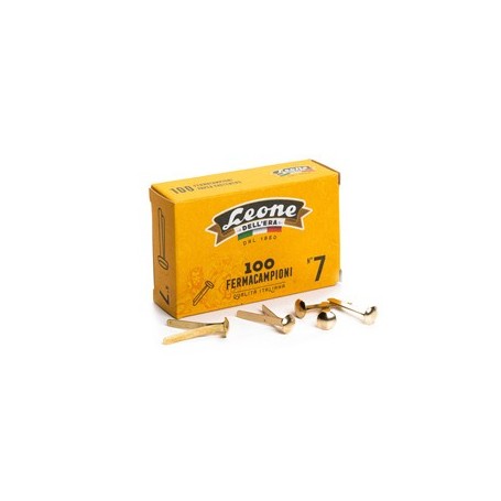 SCATOLA 100 FERMACAMPIONI N.7 31MM OTTONATI - FC7