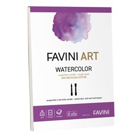 BLOCCO COLLATO WATERCOLOR FAVINI ART 10FG 300GR A5 - A420385