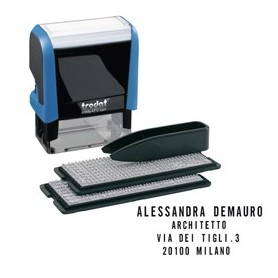 TIMBRO PRINTY TYPO 4.0 AUTOCOMPONIBILE 491138X14MM 3 RIGHE TRODAT - 43144.