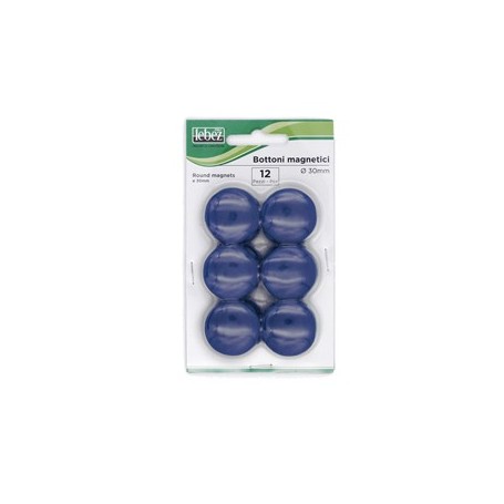 BLISTER 12 MAGNETI MR-30 BLU DIAM.30MM - MR-30-BL