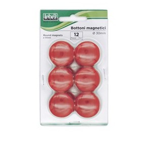 BLISTER 12 MAGNETI MR-30 ROSSO DIAM.30MM - MR-30-R