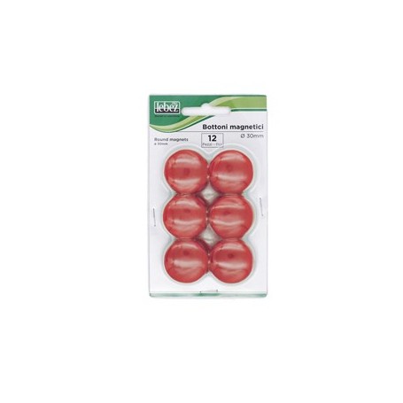 BLISTER 12 MAGNETI MR-30 ROSSO DIAM.30MM - MR-30-R