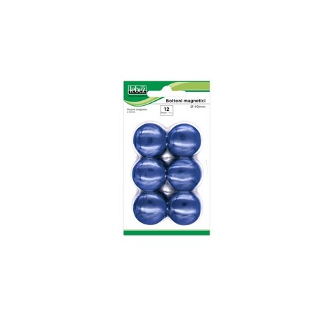 BLISTER 12 MAGNETI MR-40 BLU DIAM.40MM - MR-40-BL