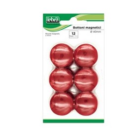 BLISTER 12 MAGNETI MR-40 ROSSO DIAM.40MM - MR-40-R