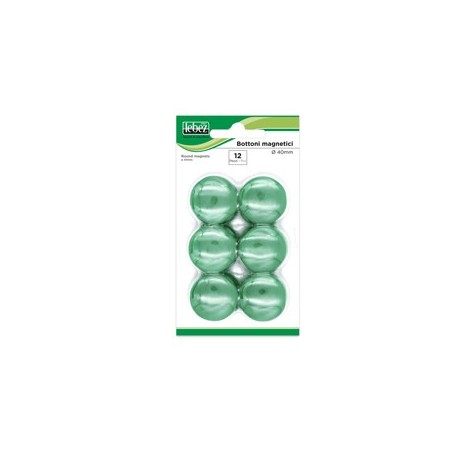BLISTER 12 MAGNETI MR-40 VERDE DIAM.40MM - MR-40-V
