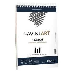 BLOCCO SPIRALATO SKETCH FAVINI ART 40FG 90GR/M2 F.TO 23X29